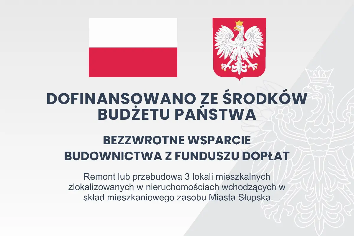 Remont mieszkań w zasobach Miasta Słupska z dofinansowaniem